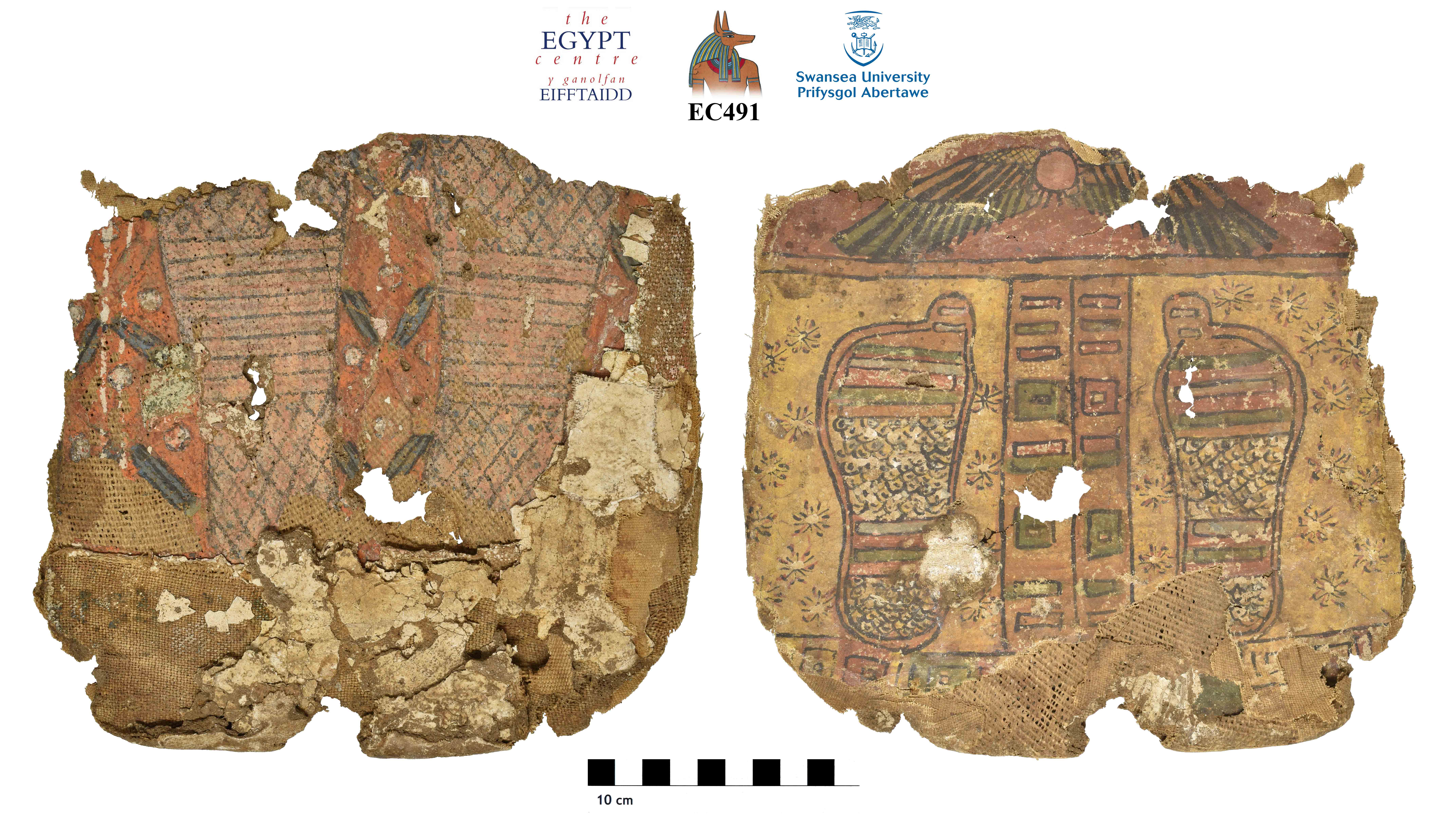 Image for: Fragment of cartonnage of a coffin